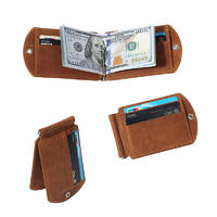 Money clip rfid wallet slim case minimalist wallet for men LT-BMM020