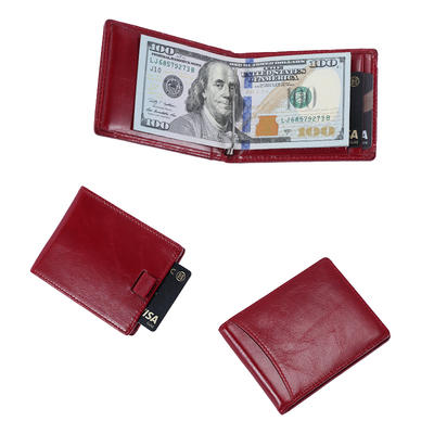 Minimalist Slim Bifold Front Pocket Wallet with Money Clip for men LT-BMM021