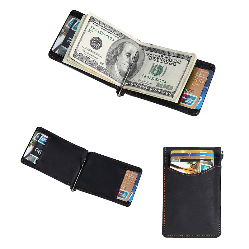 Wholesale RFID Blocking Slim Minimalist Front Pocket Money Clip Wallet LT-BMM040