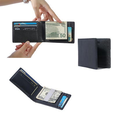 Money Clip Wallet for Men Slim Front Pocket RFID Blocking Card Holder Minimalist Bifold Wallet LT-BMM059