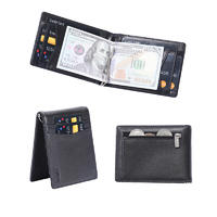 Front Card Holder Wallet for Men Genuine Cowhide Leather with RFID Blocking LT-BMM064