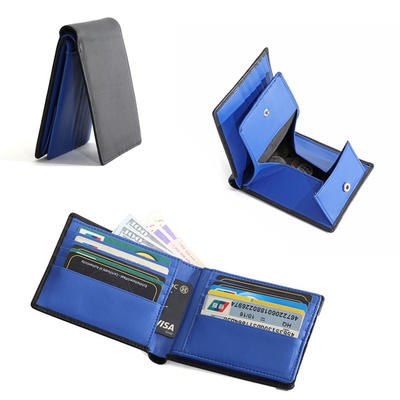 RFID Blocking Wallet for Men - Genuine Leather Bifold Wallet With Coin Pocket LT-BMW075