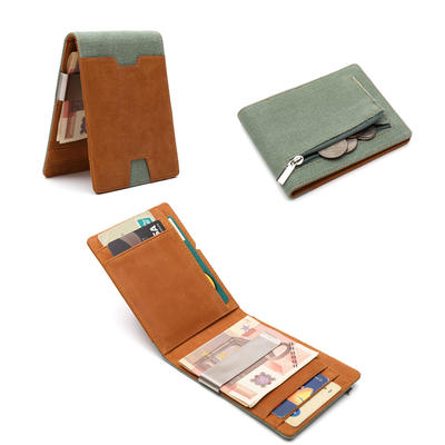 Mens Money Clip Wallets slim Minimalist Wallet Gift Box LT-BMW071