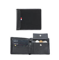 Credit card mens slim custom travel mens leather man slim card rfid wallet leather for men canvas leather men's wallet