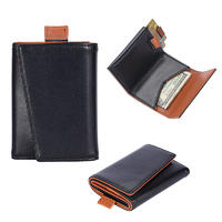 RFID Leather Mens Manufacturer Slim Handmade Leather Wallet LT-BMW049