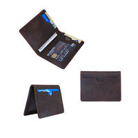 Wallets for Men Slim Mens leather RFID Blocking Minimalist Card Front Pocket Bifold Travel Thin wallet LT-BMW065