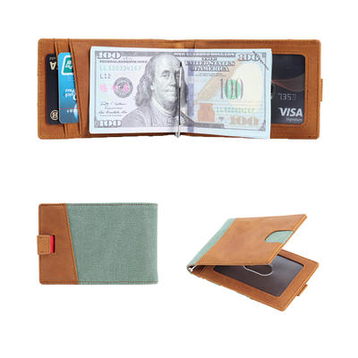 OEM fashion money clip wallet with RFID blocking LT-BMM039
