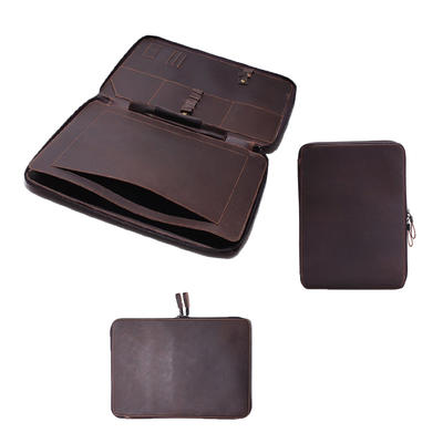 2018 new vintage laptop bag genuine horse leather mens laptop sleeve case leather Computer bag