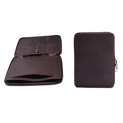 Vintage Leather Laptop Bag Mens Laptop Sleeve Case Leather Bag