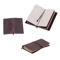 Leather Journal Notebook Refillable Handmade Traveler's Notebook LT-BMW029