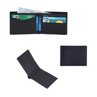 Custom RFID protection premium vintage brown crazy horse genuine leather credit card holder wallet LT-BMW059