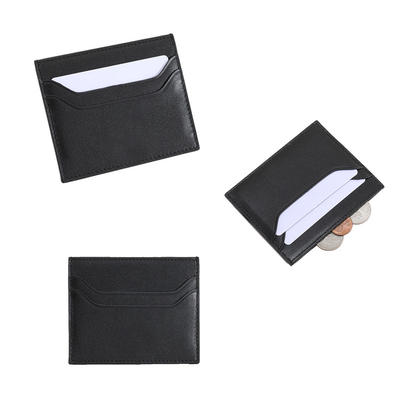 Front Pocket Minimalist Leather Slim RFID Card Holder Wallet LT-BMC105